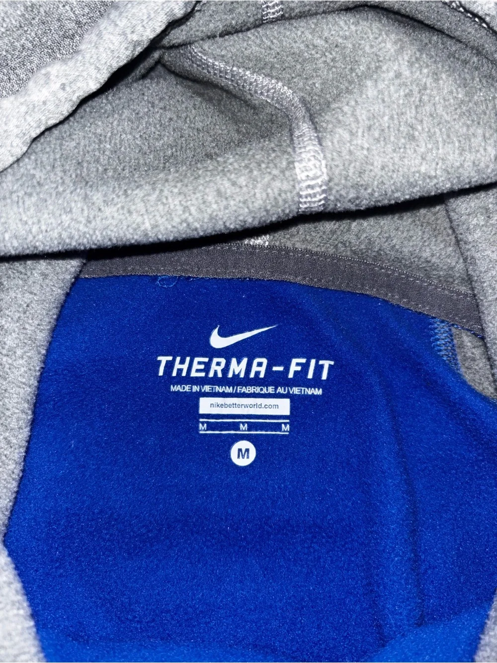 USAFA Nike Blue & Gray AF Logo Pullover Hoodie M
